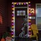 Halloween String Lights, 16.4FT 30 LED Pumpkin Bat Ghost Battery Operated Orange and Purple Lights Strobe 8 Lighting Modes Timer Fairy Indoor Outdoor Window Front Porch Decor Party Decorations